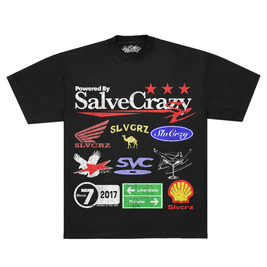 camiseta boxy 'logos bootleg'